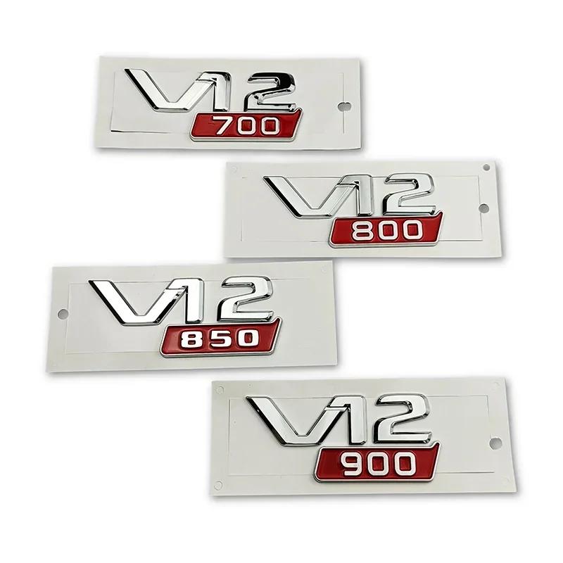 ABS Car Rear Trunk Badge Sticker Body Side Emblem for V12 700 800 850 900 W213 W210 W207 W205 CLK CLA GLC GLS ML