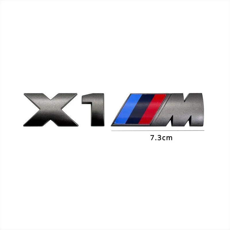 BBKQ7 1PCS Car Stickers Car Trunk Sticker grey Car Badge For BMW X1M X2M X3M X4M F25 F26 G01 G02 X5M G05 X6M F15 F16 E70 E71 X7M X8 M