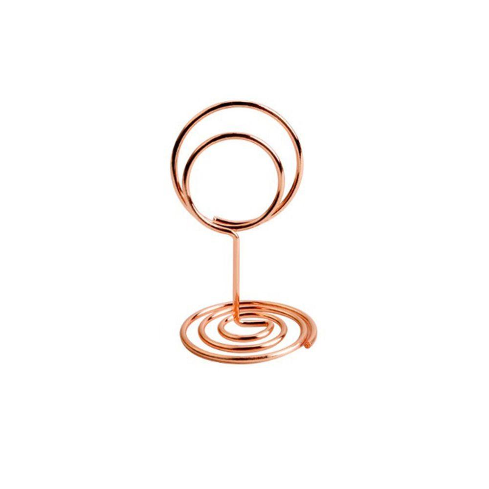 Rose Gold Paper Clamp Desktop Decoration Clamps Stand Photos Clips Place Card Table Numbers Holder