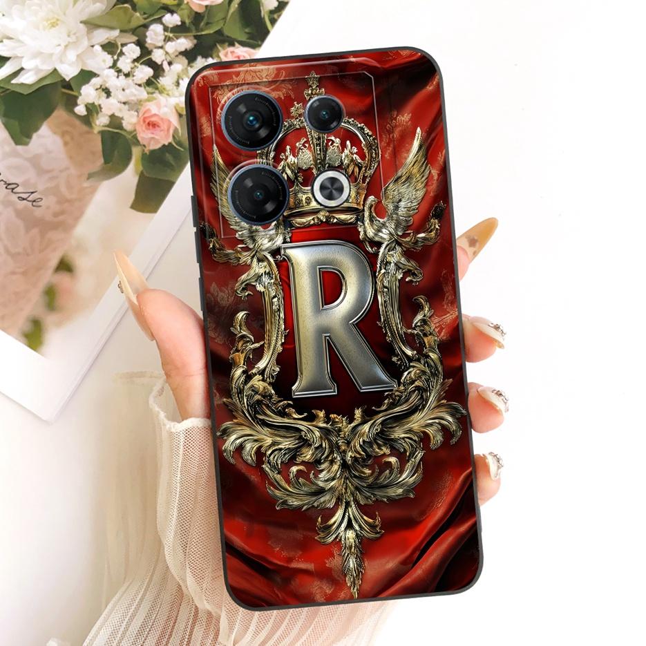 Для Infinix GT 10 Pro 5G Чехол X6739 Крутая Корона Буквы Чехол Мягкий Силиконовый Чехол для Телефона Для Infinix GT 10 Pro GT10Pro Fundas Coque