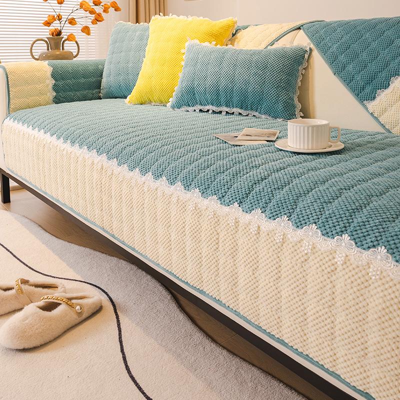 Подушка для дивана осень и зима, новый зимний плюшевый чехол для дивана, высококачественный подлокотник, защитный корпус