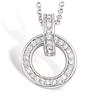 [L7413] - Silver Necklace 'Sissi' White Silver (rhodium Plated) - 15x13 Mm