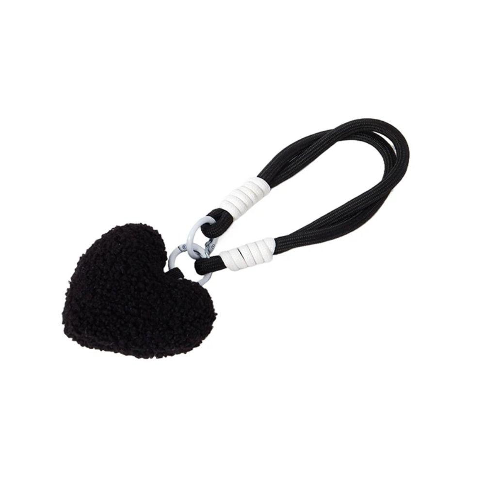 Плюшевый ремешок для телефона Красочные сумки Плетеный шнурок Милые подвесные аксессуары