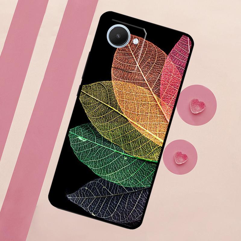 Красочные листья для Realme 15 10 11 12 13 14 Pro Plus C65 C67 C75 C63 C61 C55 C51 C53 C35 GT6 GT7 Pro Чехол