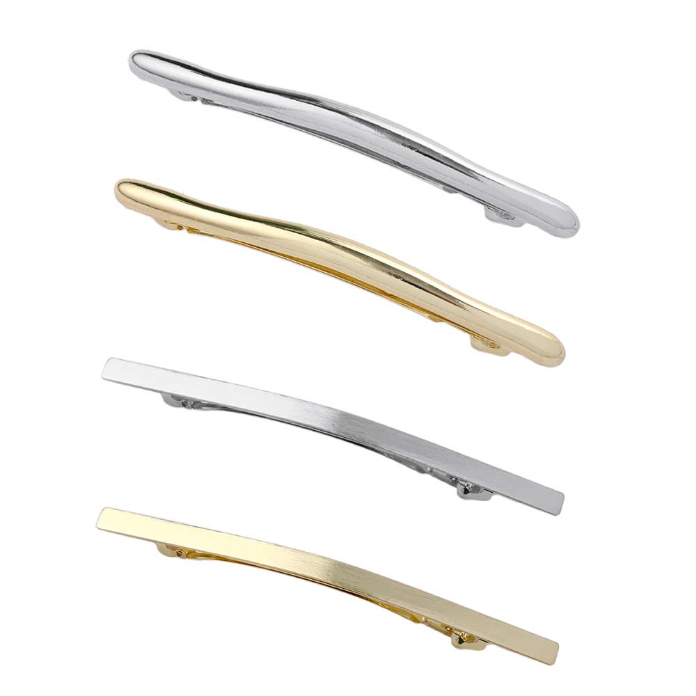 Носите горизонтальную заколку металлическую простую заколку для волос нерегулярные корейские стильные женские аксессуары для волос