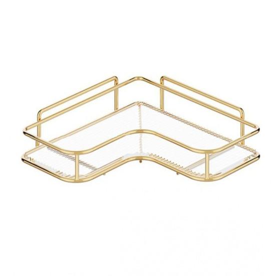Storage Rack Durable Convenient Space-saving Bathroom Corner Organizer Shelf for Home Kitchen Toilet