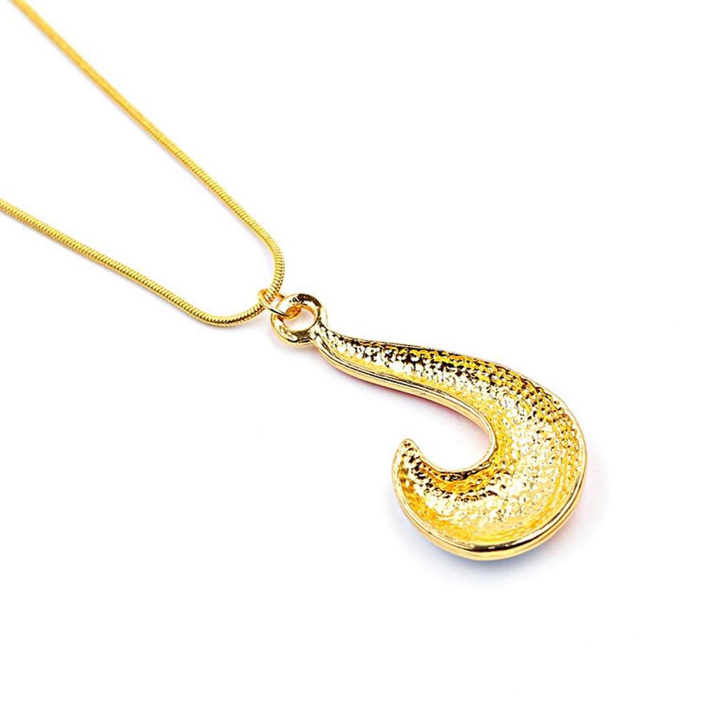 Золотое ожерелье рыболовный крючок милой формы кошачий хвост с колокольчиком женские ожерелья