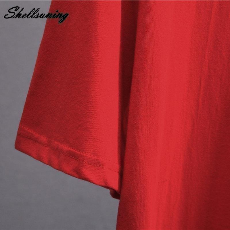 Shellsuning милые женские футболки с принтом для девочек, новые летние модные винтажные футболки с круглым вырезом и рисунком, женские повседневные простые хлопковые готические топы