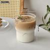 Transparent Glass Cup Retro Coffee Drinkware Juice Milk Transparent Coffee Mug Iced Water Mug Cocktail Beer Glasses Home Decor