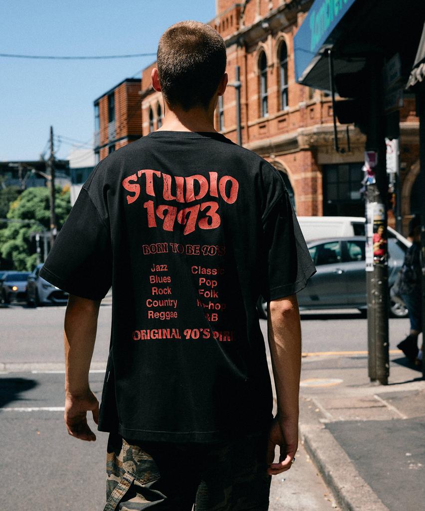 1993STUDIO [2 шт.] Футболка с графическим принтом Wave Studio