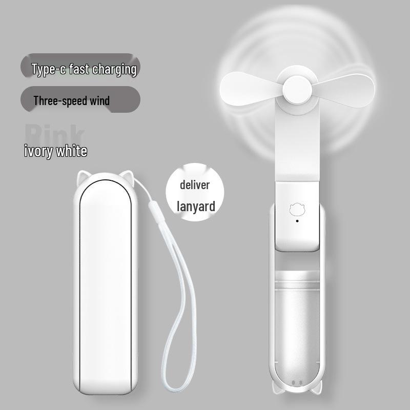 Best-Selling Multi-functional Portable Fan & Power Bank - Compact Handheld Cooling Solution and Smart Gift