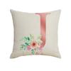 New Small Fresh Letter Series Pillow Cover Office Sofa Living Room Decoration Linen Cushion Cover