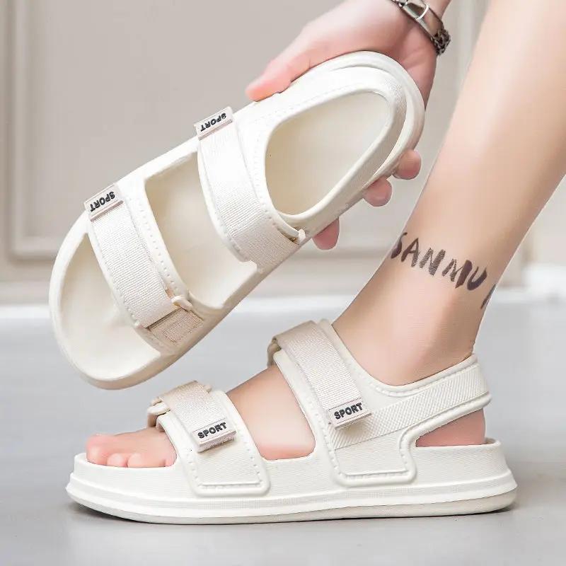 Fashion With Platform Shoes for Men Height Beach Velcro High Quality Buy Luxury Designer On Offer Original Comfortable Adult Man Sandals