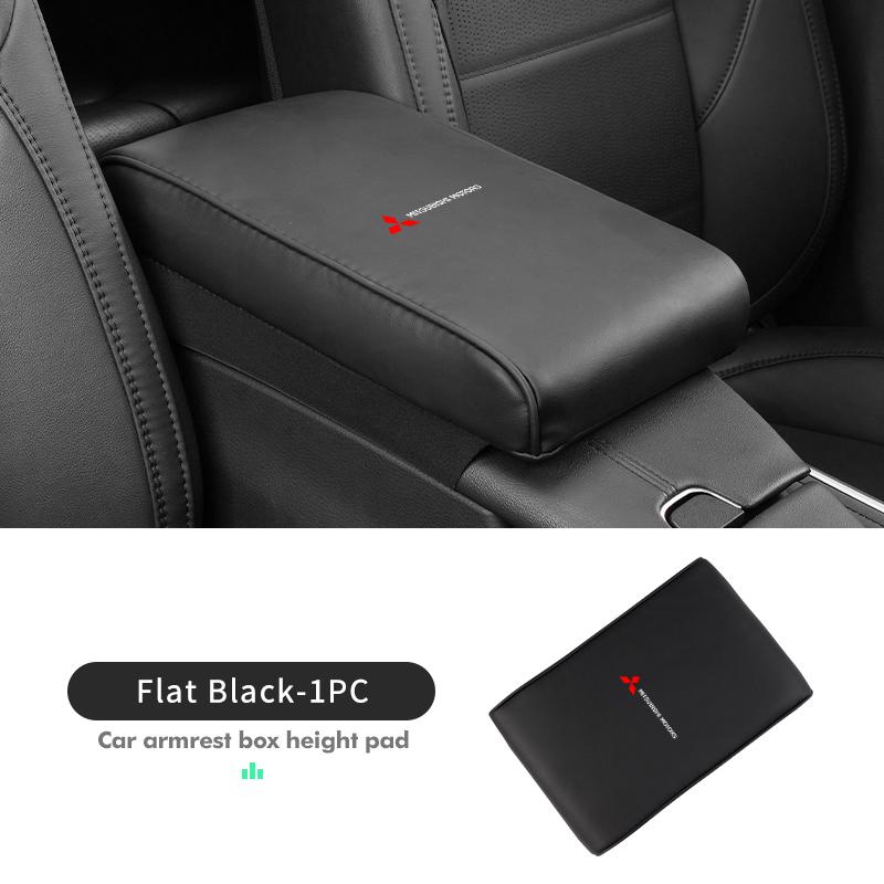 dnsh2 Car Armrest Box Height Increasing Pad Protective Cover For Mitsubishi Outlander Lancer L200 ASX Pajero Grandis Eclipse
