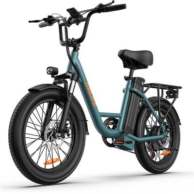 URLIFE Электрический велосипед для городских поездок E20, аккумулятор 48В13Ач, мотор 500Вт, внедорожный электровелосипед, 20-дюймовые толстые шины, электрический велосипед с сиденьем для буксировки
