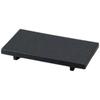 Sushi Plate ABS Mini Sushi Black Made In Japan J-Kitchens (Rectangular Plate) Stand, Clear, Shatter-Resistant,
