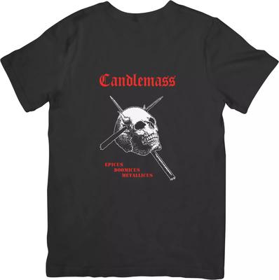 Candlemass Music Футболка унисекс из качественного хлопка черного цвета для мужчин и женщин