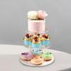 Акриловая подставка для кексов, витрина для послеобеденного чая, фруктовый десерт, многоярусная башня для выпечки