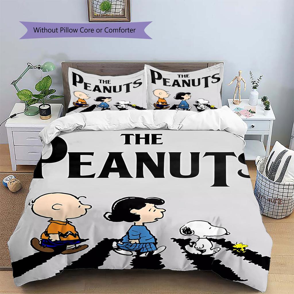 Snoopy Sitting and Counting Money – A Comfortable and Warm Bedding Set, The Perfect Choice To Decorate Your Bedroom.