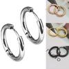 Women Piercing Steel Puncture Jewelry Stainless Ornaments Men Hypoallergenic Round Earrings