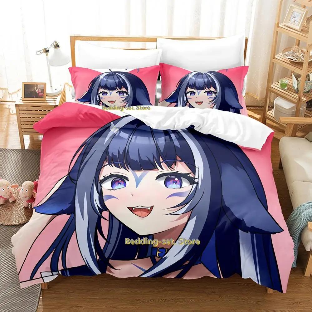 Kawaii Shilily Комплект постельного белья Single Twin Full Queen King Size Комплект постельного белья Adult Kid Спальня Пододеяльники Наборы Аниме Новый