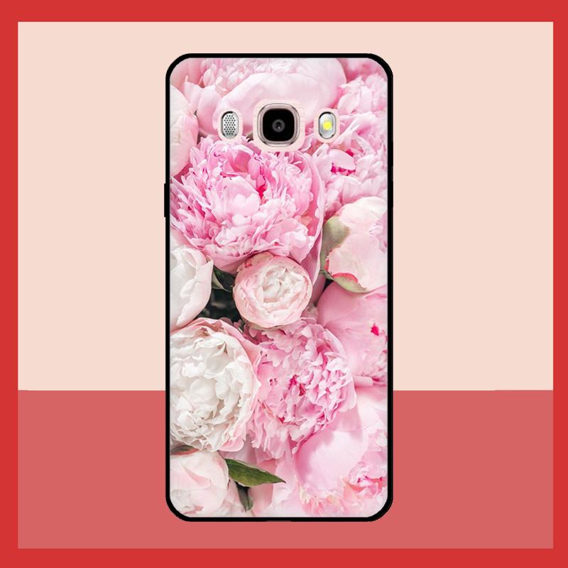 Элегантный чехол с цветком пиона розово-фиолетового цвета для Samsung Galaxy J3 J5 J7 2017 A3 A5 J1 2016 A7 A9 J8 A6 A8 J4 J6 Plus 2018 Coque
