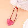 Fashion Heart Keychain Y2K Bag Key Chain Durable Love Pendant Keyring  Girl