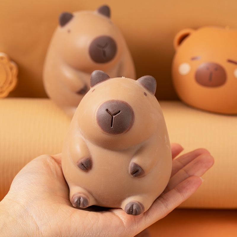 Мультяшная Капибара Сквиши Игрушки для Снятия Стресса Сжимать Расслабиться Фиджет Игрушки-Антистресс Капибала Мячик-Антистресс Новинка Подарок на Вечеринку Декор для Стола