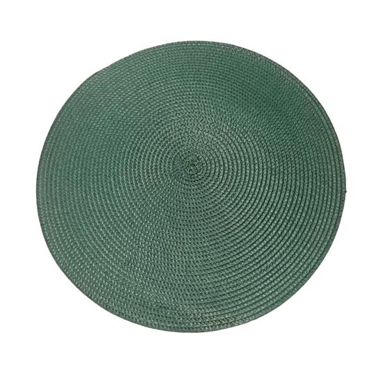 Round Woven PP Placemats Heat Resistant & Oil Proof Simple Solid Color Table Mats for Dining Kitchen Table Modern Home
