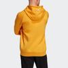 Adidas Мужская толстовка с капюшоном с большим логотипом, золотистая HB5090