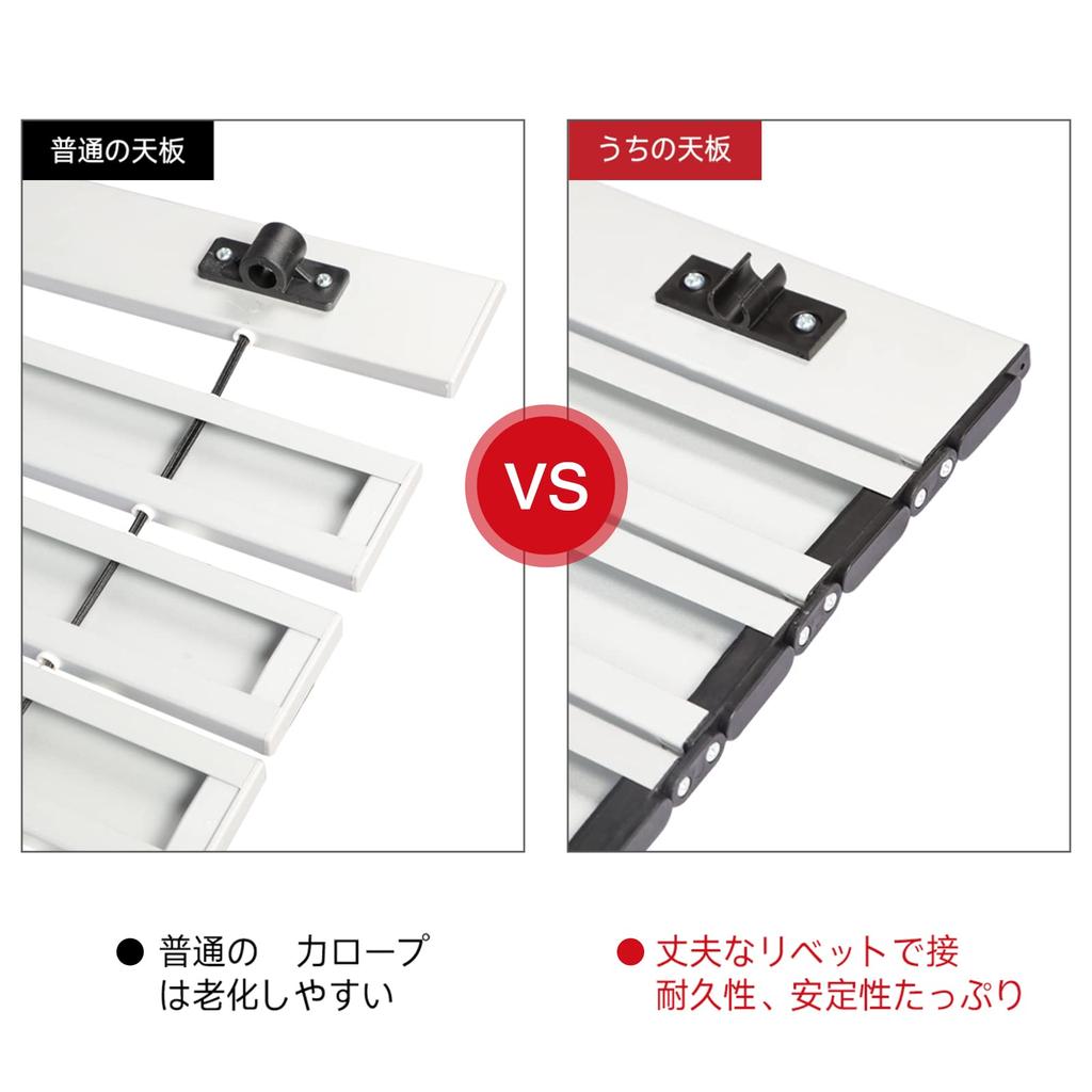 TIMBER RIDGE Outdoor Table Folding Telework Weight Load Capacity 45kg Aluminum Roll Table Camping BBQ Storage Bag Included Compact Work from Home