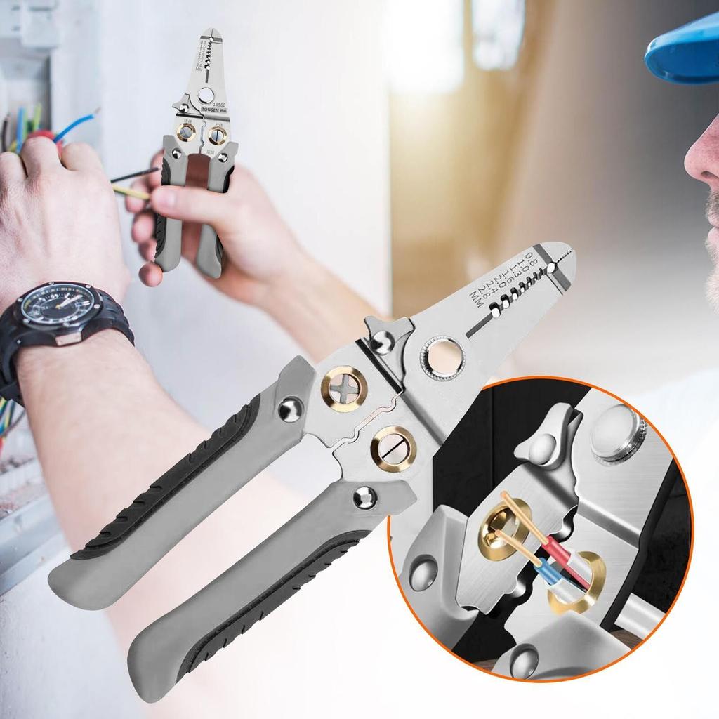 Multi-functional Wire Strippers Cable Toggle Pliers Wire Cutter Crimping Electrician's Tools Skinning Pliers Wire Puller
