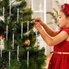 Transparent Christmas Snowflakes Clear Simulation Icicle Pendants  Festive Holiday