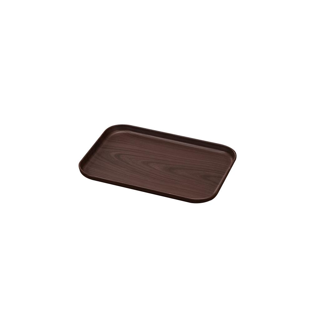New Rectangular Pallet Plastic Wood-grain Imitation Tray Nordic Style Hotel Service Tray Household