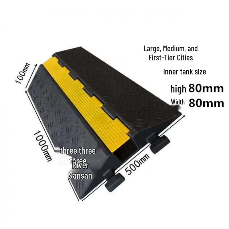 Indoor/Outdoor Cable Protection Rubber Trunking Speed Bump