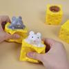 Сквиш-игрушка Мышь Сырный мячик-антистресс Сквиш-крыса Сжимаемый сыр Игрушки-фиджеты Сквиш-мыши Игрушка-антистресс Новинка Игрушка для людей Лучший подарок