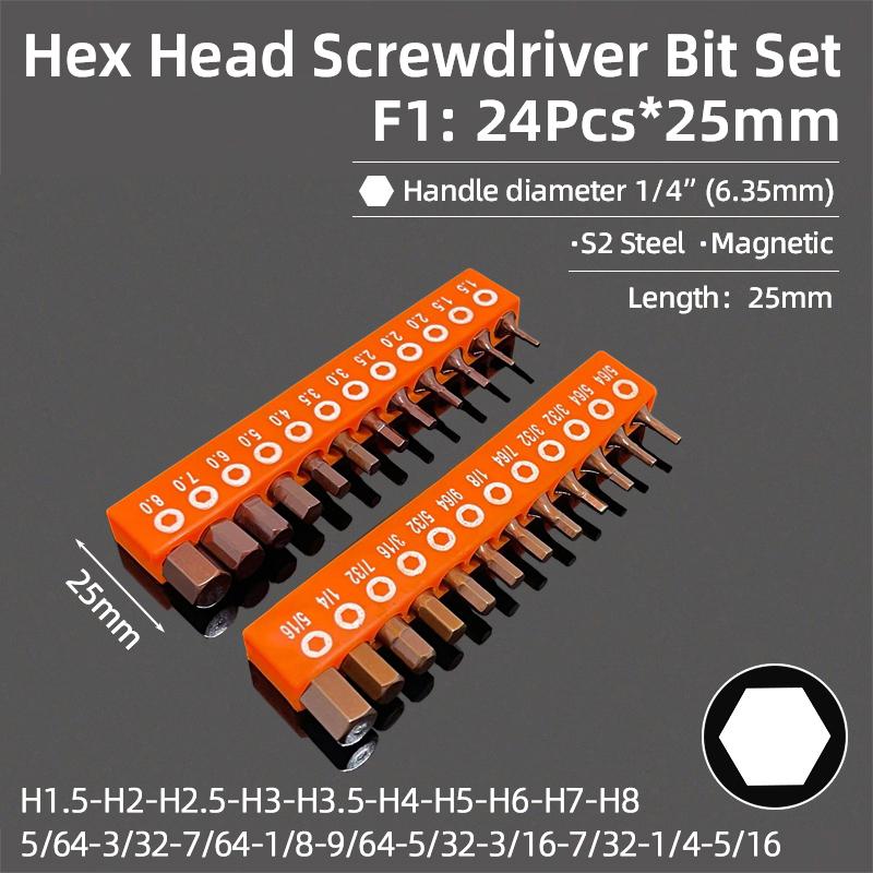 Набор шестигранных бит, торцевой шестигранный ключ, набор отверток, метрический шестигранный хвостовик SAE, магнитная отвертка, электрическая дрель из стали S2, ручные инструменты