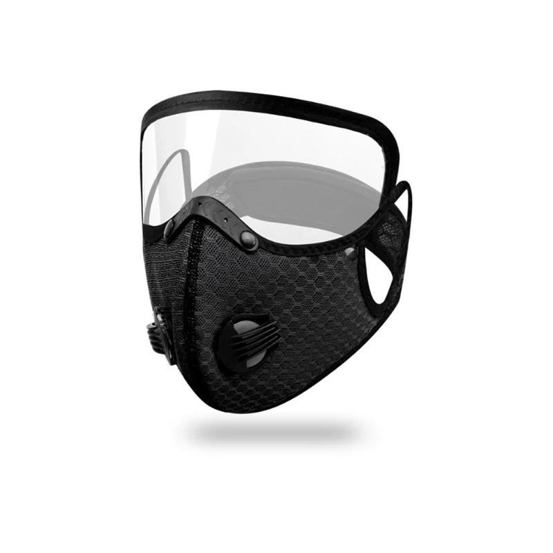 Winter Cycling Anti-Fog Activated Carbon Mask Dustproof Windproof Warm Bicycle Mask Mountain Bike With Air Valve Dust Mask