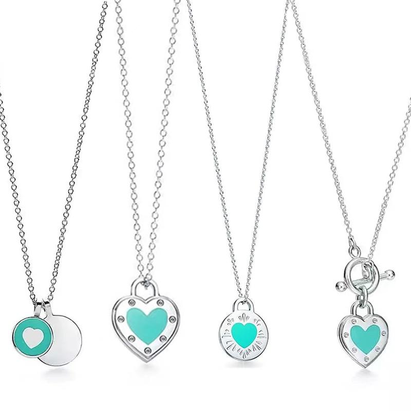 Ожерелье из стерлингового серебра 925 пробы, оригинальное брендовое модное ювелирное украшение, подарок на годовщину фестиваля, парное ожерелье