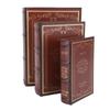 Декоративная винтажная коробка для хранения безделушек в форме книги Декоративные коробки для книг для офиса Модель Фото