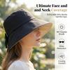 Women's Bowknot Wide Brim Sun Hat – Foldable, 360° Protection UV Protection Breathable Summer Travel Beach Hat