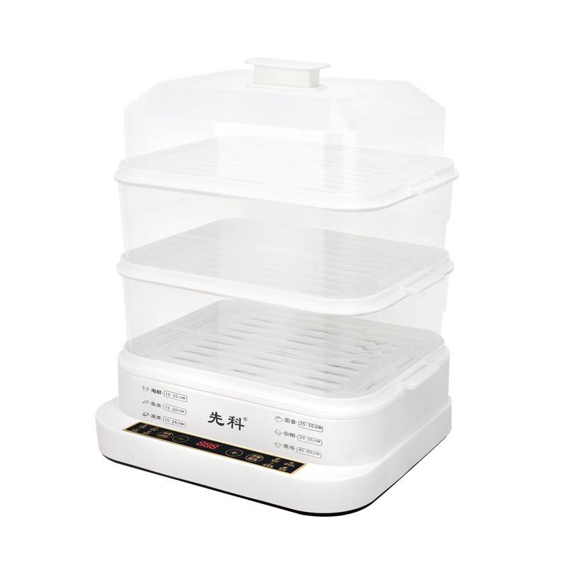 Sencor Трехъярусная многофункциональная электрическая пароварка с автоматическим отключением питания