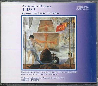 CD КАРЛОС ПИАНТИНИ - Антонио Брага 1492 Eropea Lirica D' GB5036372 BONGIOVANNI Италия Классический Б/У
