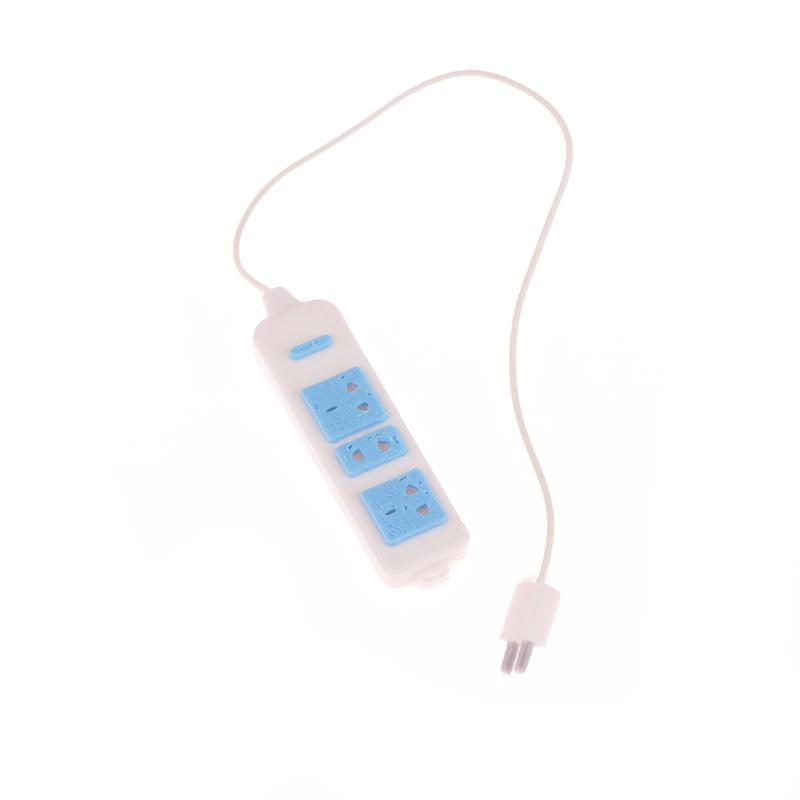 1 шт. Бытовая техника Аксессуары 1/12 Кукольный домик Розетка с кабелем Модель Кукольный домик Украшения Детские ролевые игры Игрушки