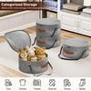 Felt Cloth Hat Box for Women Men Large Capacity Cowboy Hat Box New Wide Brim Hat Case  for Travel