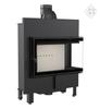 Steel fireplace KRATKI LUCY SLIM right 10 kW Ø 160