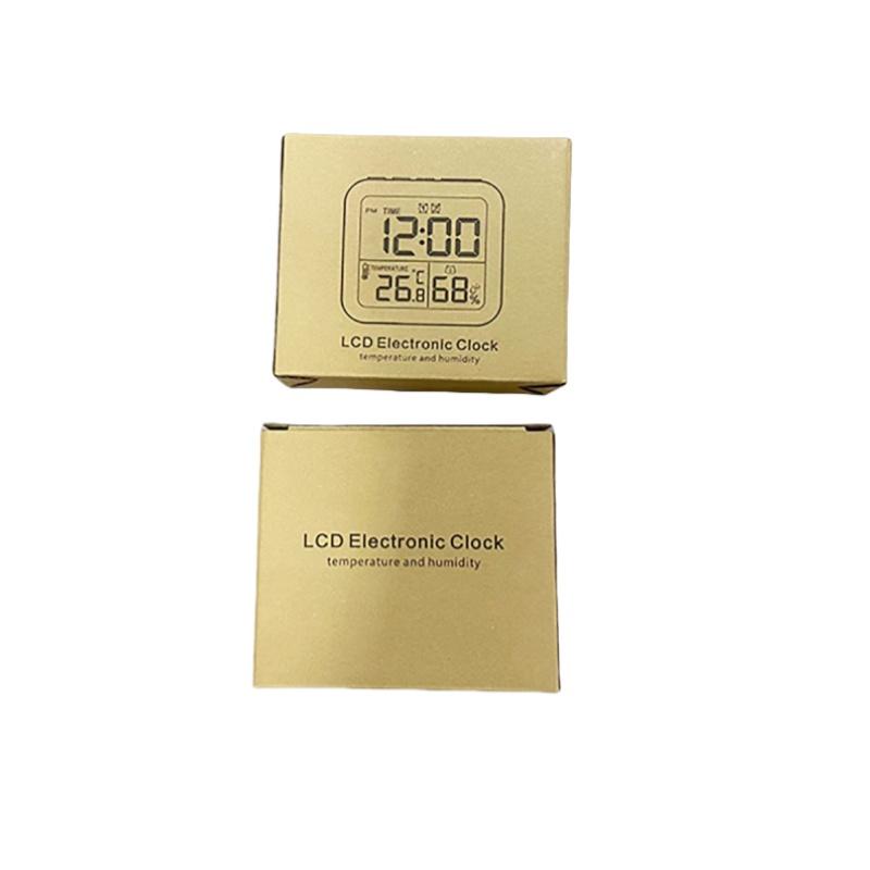 Мини-цифровой будильник с регулировкой температуры и влажности, двойной будильник с обратным отсчетом времени, подсветка, повтор сигнала, настольные часы с ЖК-дисплеем, питание от батареи, 12/24 часа