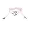 Adjustable Suspender Stockings Clip PU Leather Garter Belt Fashion Pentagram Leg Strap  Girls