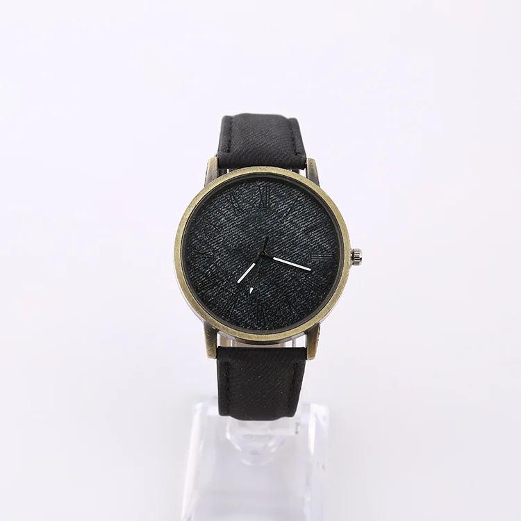 Новые модные повседневные кварцевые часы женские джинсовые кожаные наручные часы женские наручные часы