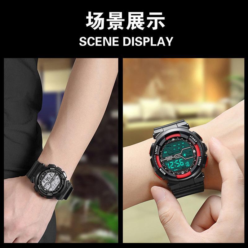 Good Luxury Top Brand Digital Date Outdoor Watch for Men Men's Multi-function Fashion Watches Luminous Electronic Sport Military Watch LED